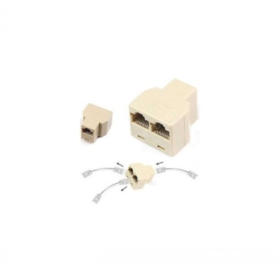 Ethernet Splitter - 1 Input / 2 Output - Single Piece